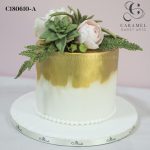 Gold Drip Succulent Cake