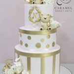 Gold Bear Themed Cake