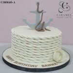 Nautical Themed Flower Cake