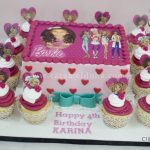 Barbie Themed Cake & Cupcakes