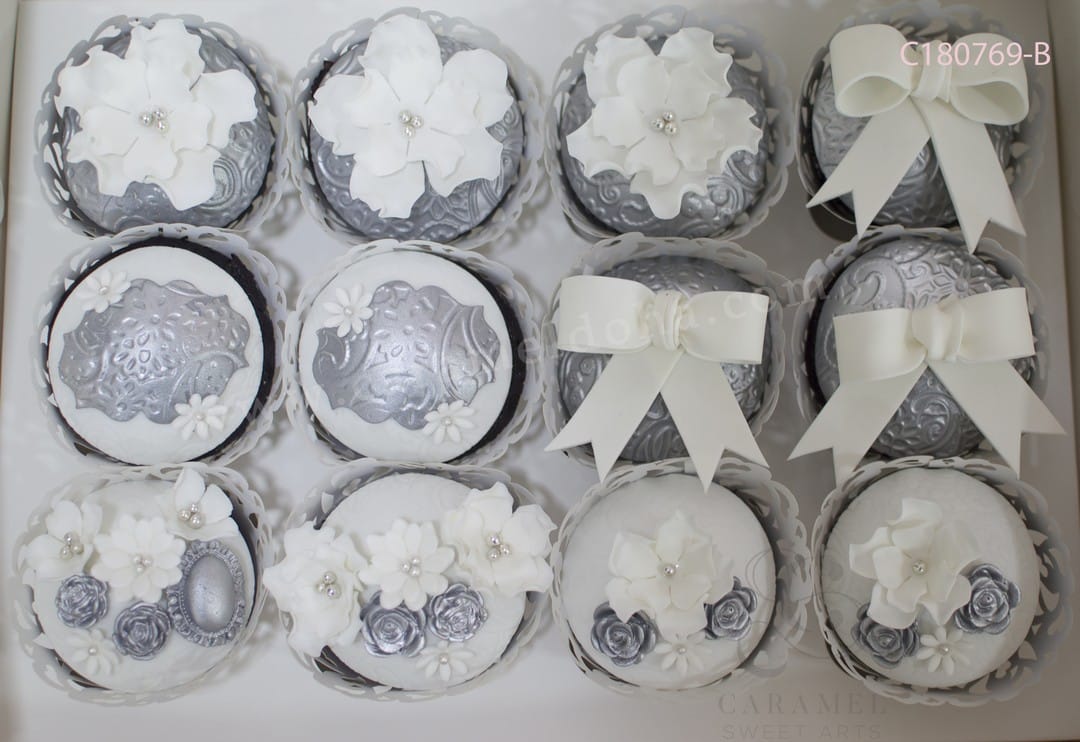 c180769-b.jpg Silver Flower Cupcakes - Image 1