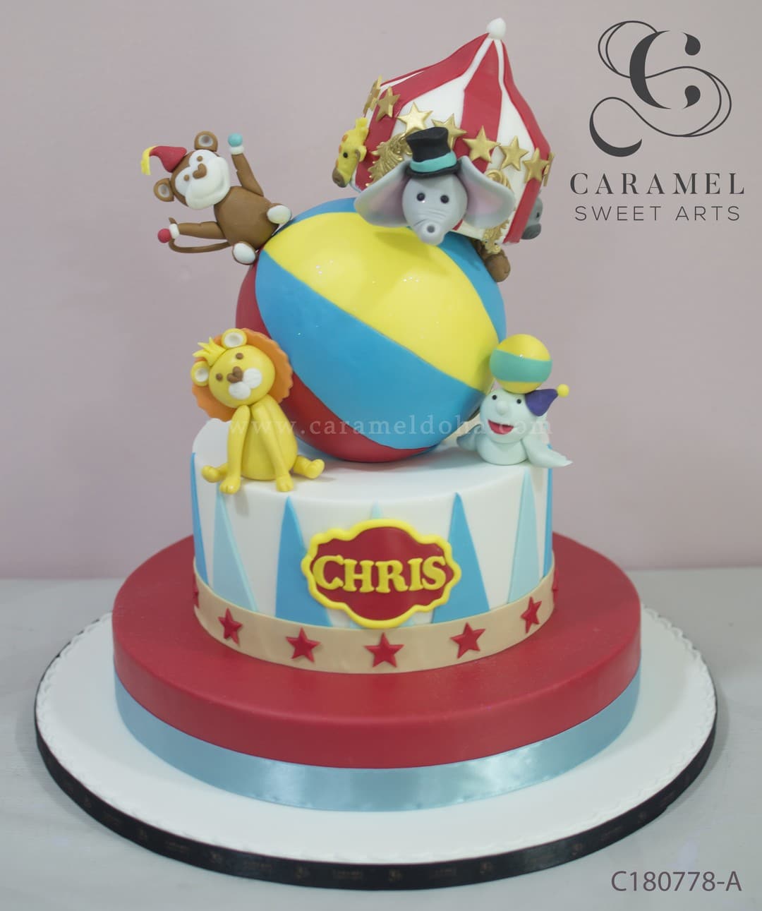 c180778-a.jpg Circus Carnival Cake - Image 1