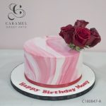 Flower Marbled Cake