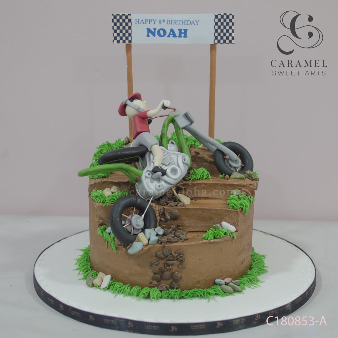 c180853-a.jpg Motor Bicycle Cake - Image 1