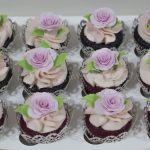 Pink Flower Cupcakes