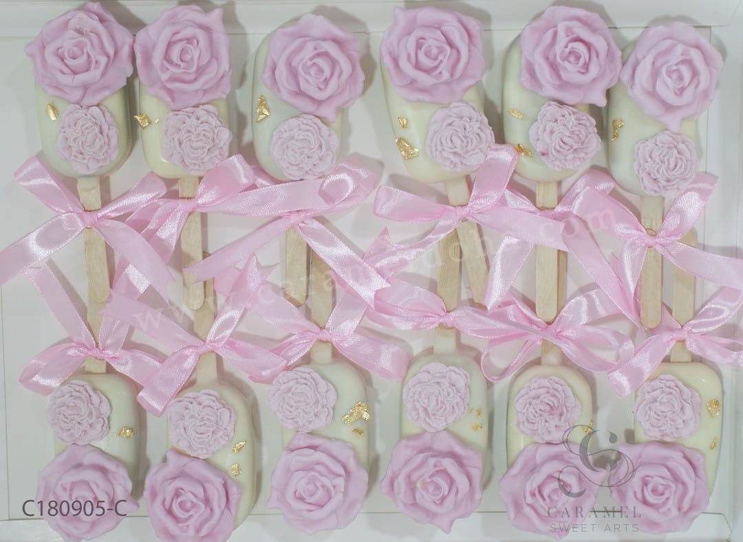 c180905-c.jpg Pink Flower Cakesicles - Image 1