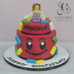 Red Lego Cake