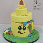 Yellow Lego Cake