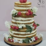 Apple Naked Wedding Cake