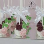 Maroon & Pink Flower Cakepops