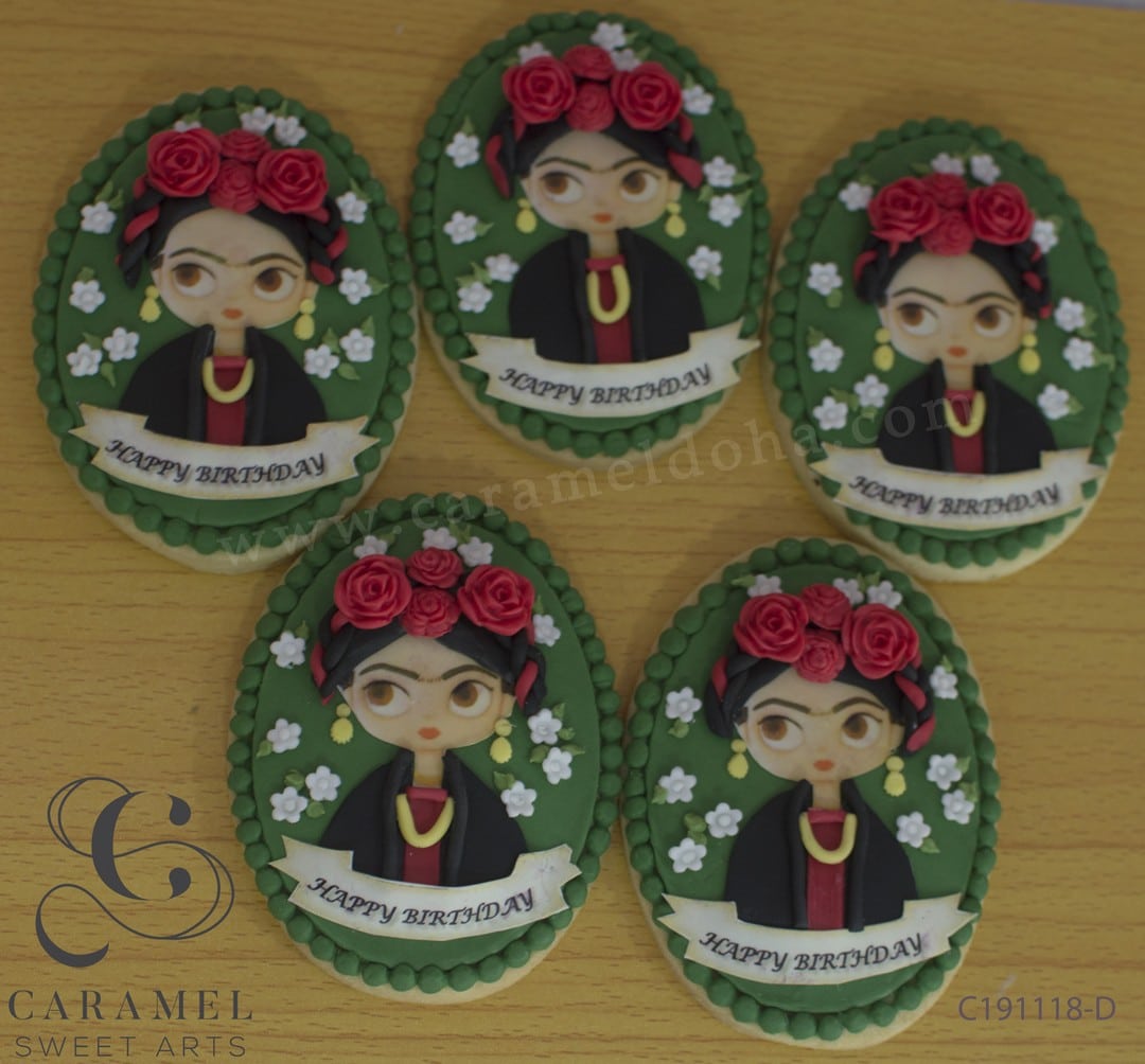 c191118-d.jpg Frida Kahlo Painter Cookies - Image 1