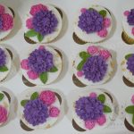 Purple & Pink Flower Cupcakes
