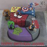 Number 5 Avengers Cake