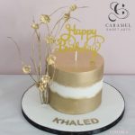 Golden Birthday Cake