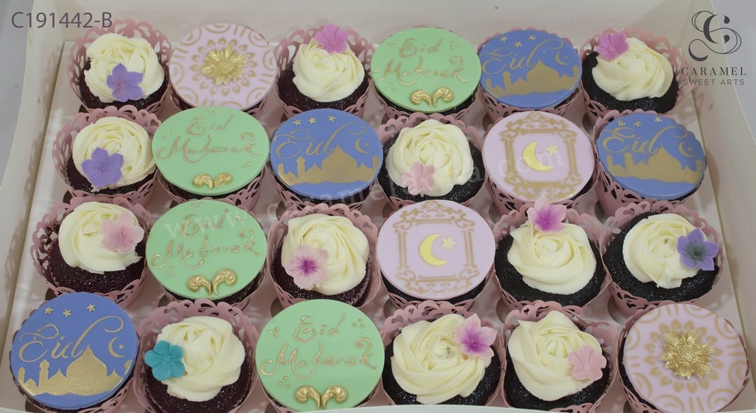 c191442-b.jpg Eid Mubarak Cupcakes - Image 1