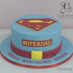 SuperMan Dad Cake