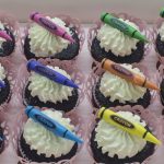 Crayon Theme Cupcakes