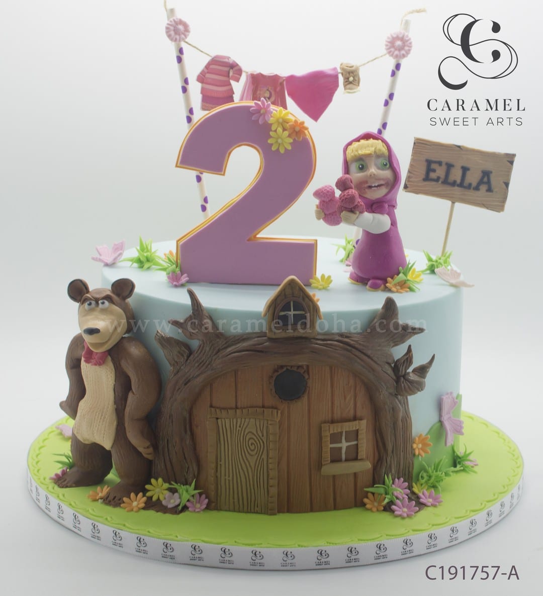 c191757-a.jpg Masha and The Bear Cake - Image 1