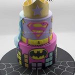 Superman and Batman Cake