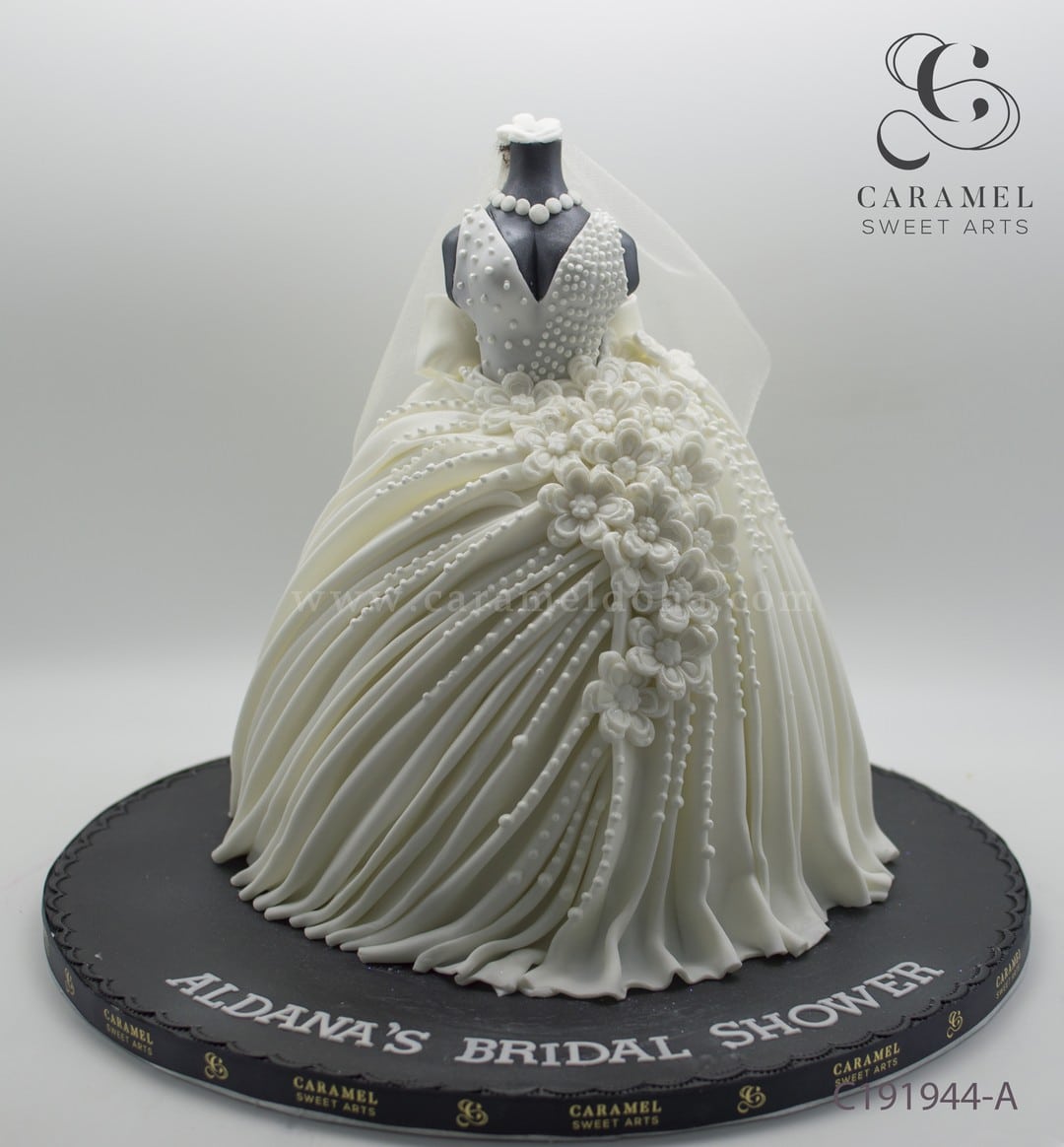 c191944-a.jpg Bridal Dress Cake - Image 1