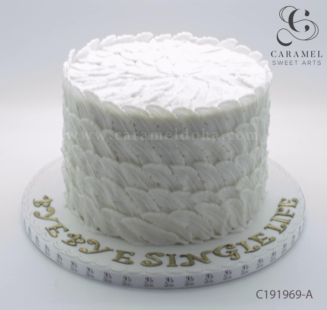 c191969-a.jpg Bye Bye Single Life Bridal Cake - Image 1