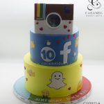 Social Media App Cake
