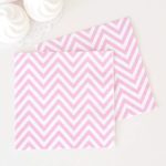 Pink Chevron Paper Napkins=20pcs
