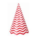 Red Chevron Party Hats
