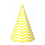Yellow Chevron Party Hats