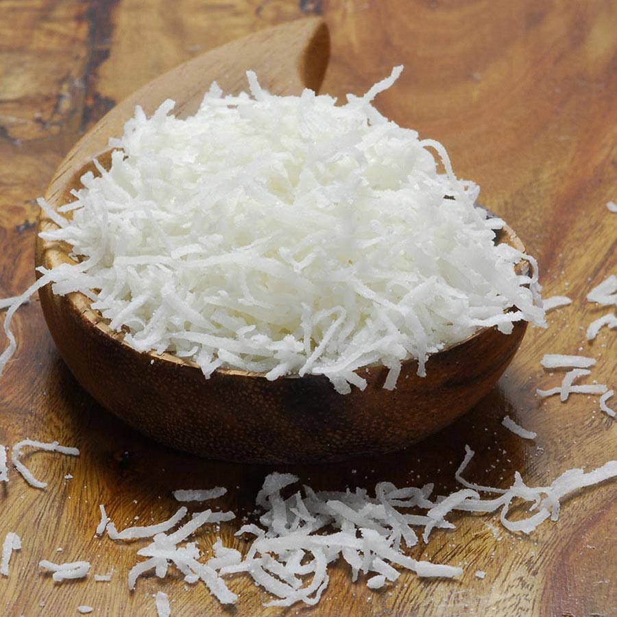 coconut-shredded-fresh-sweetened-1S-1281.jpg Sweetened Tender Coconut Flakes, 500g - Image 1