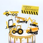 Construction Vehicle Cake Topper