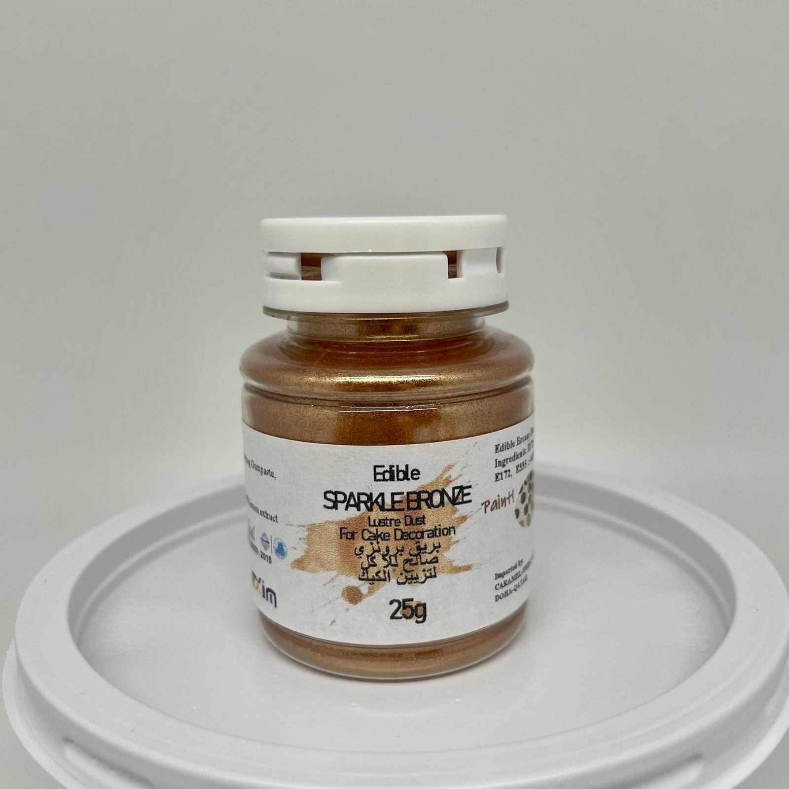 ea6b6787-1137-42c7-9f0d-77f5308294e4.jpg Edible Sparkle Bronze Lustre Dust, 25g - Image 1