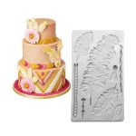 Feather Themed Fondant & Gum Paste Silicone Mould