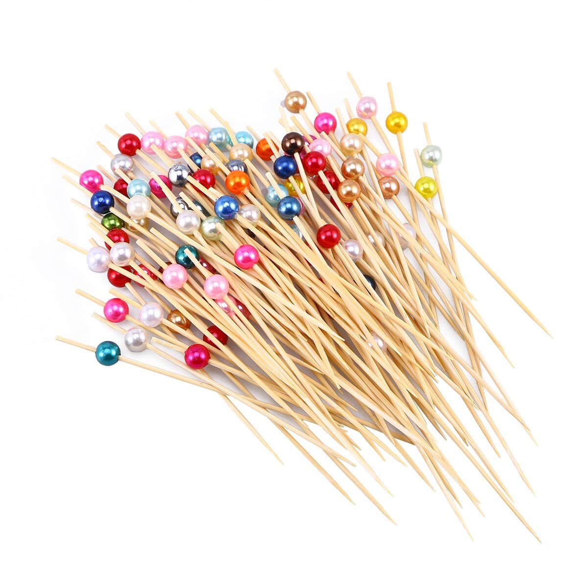 fruit-toothpicks.jpg Wooden Fruit picks 100pcs - Image 1