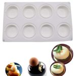 8 Cavity Mousse Silicone Cake Mould, MCM-02