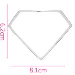 Diamond Cookie Cutter, 6.8x8.1cm