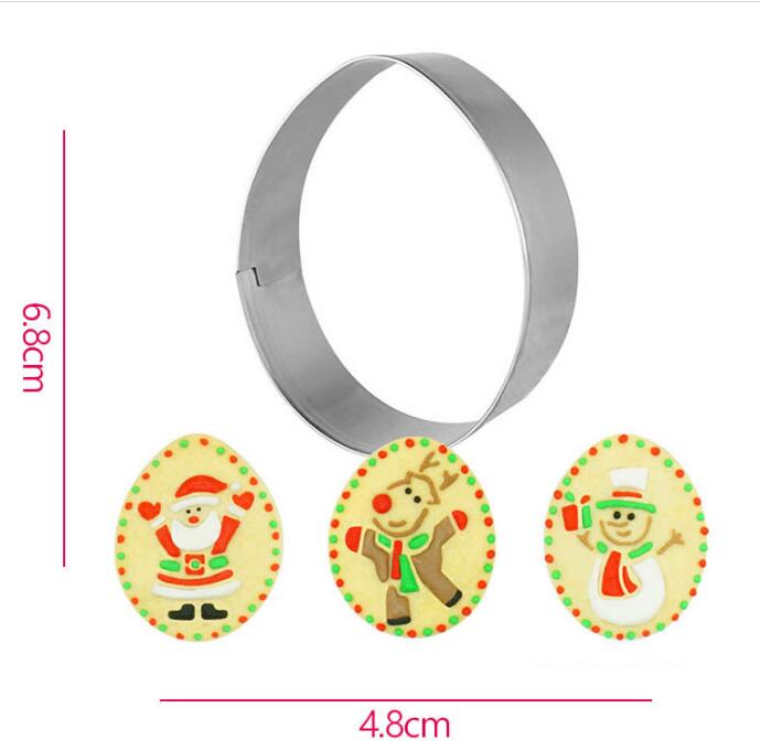 ib29-1.jpg Egg Shaped Cookie Cutter, 6.8x4.8cm - Image 1