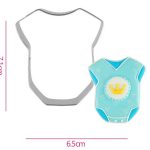 Baby Onesie Cookie Cutter, 7.1x6.5cm