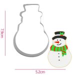 Snowman Cookie Cutter, 7.9x5.2cm