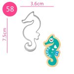 Seahorse Cookie Cutter, 7.5x3.6cm