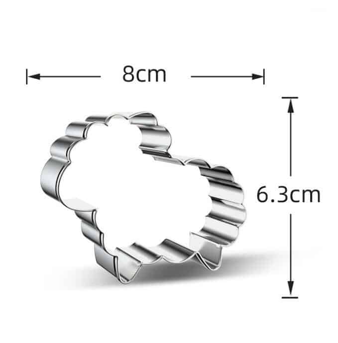 jin2037-6.jpg Sheep Cookie Cutter, 6.3x8cm - Image 1