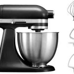 Kitchen Aid 3.3L Artisan Mini Stand Mixer - MATTE BLACK