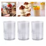 Round Dessert Container 10pcs, 5x8 cm