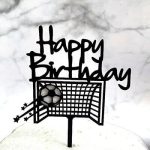 Football Happy Birthday Cake Topper