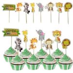 Safari Jungle Animals Cupcake Topper Picks