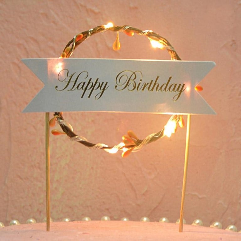 slide10_3.jpg Happy Birthday Led Garland Cake Topper - Image 1