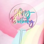 Happy Birthday Acrylic Topper