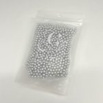 6mm Silver Sugar Pearls, 100g