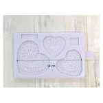 Crochet Hearts Silicone Mould