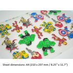 Avengers 3D Chocolate Transfer Sheet, A4